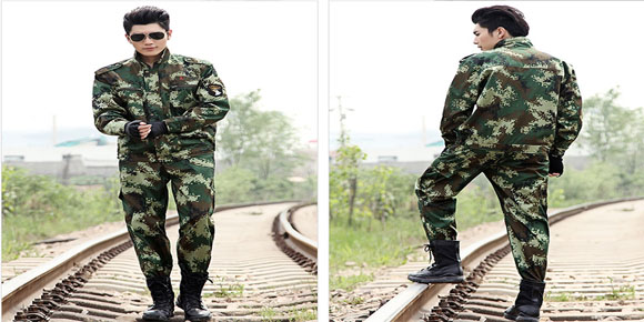 2015新款户外迷彩服套装男冬季野营特种兵作训服军装